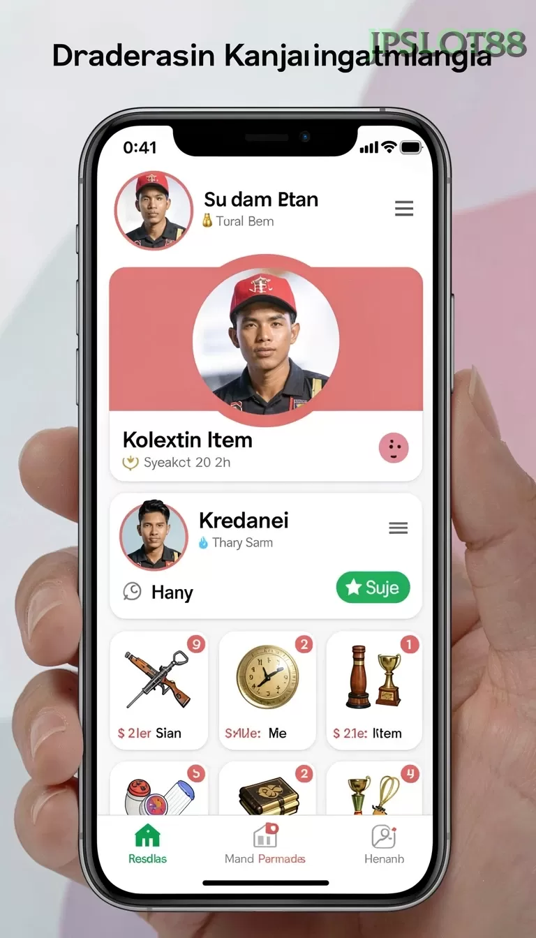 Cuplikan layar RR789 — menu navigasi