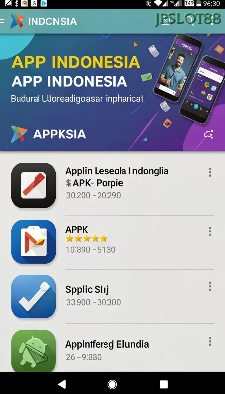 Cuplikan layar 8ID — menu navigasi